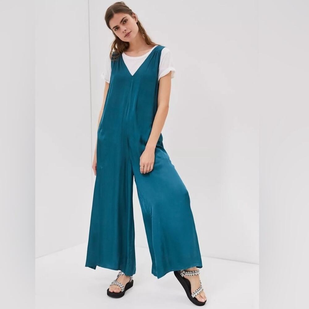 Anthropologie Juniper Wide Leg Jumpsuit Size Small